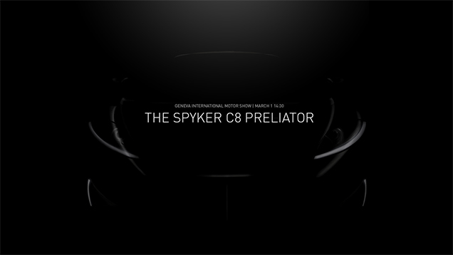 Spyker Cars is terug van weggeweest: welkom C8 Preliator! 
