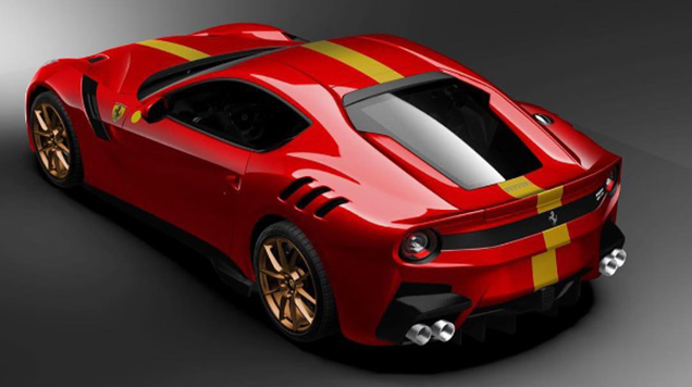 Zo ziet een Ferrari F12tdf Tailor Made eruit